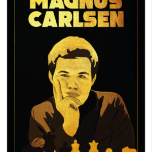 Cartel imprimible de Magnus Carlsen, Campeón Mundial de Ajedrez