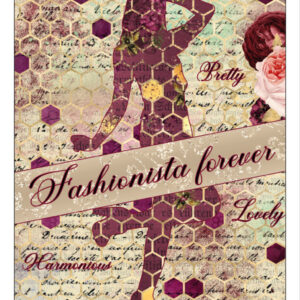 Cartel imprimible Fashionista para siempre