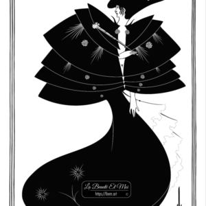 Póster Aubrey Beardsley - The Black Cape - para imprimir