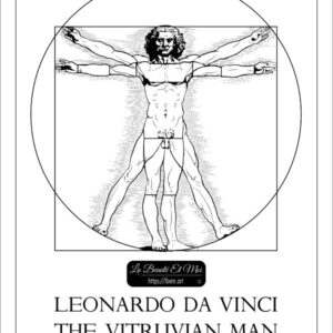 Poster Leonardo Da Vinci - El hombre de Vitruvio - dibujo para descargar e imprimir